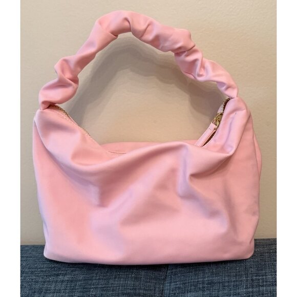 Stoney Clover Lane Classic Scrunch Handle Bag Purse Nylon Flamingo - Picture 2 of 12